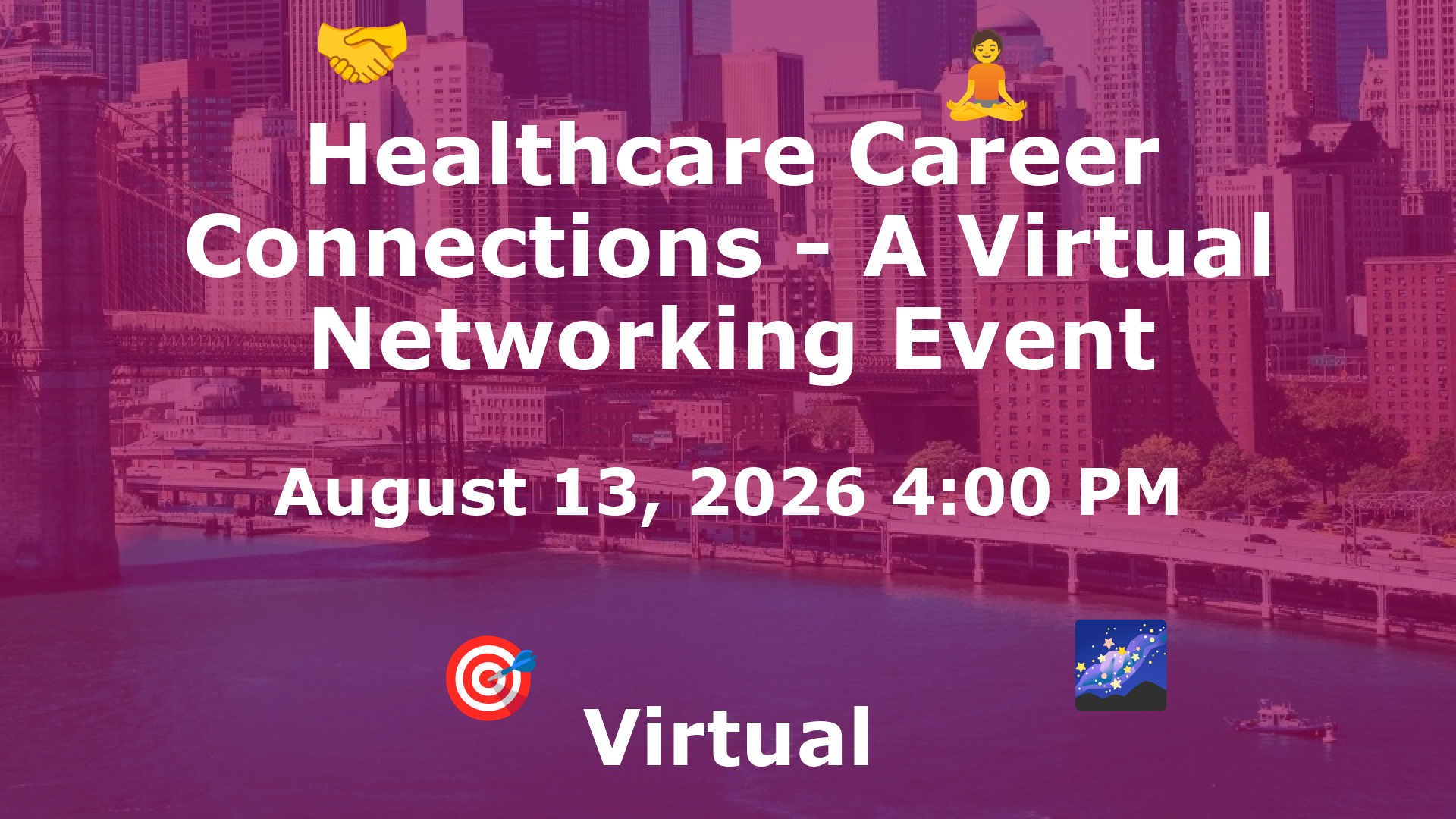 Healthcare Career Connections - A Virtual Networking Event event image